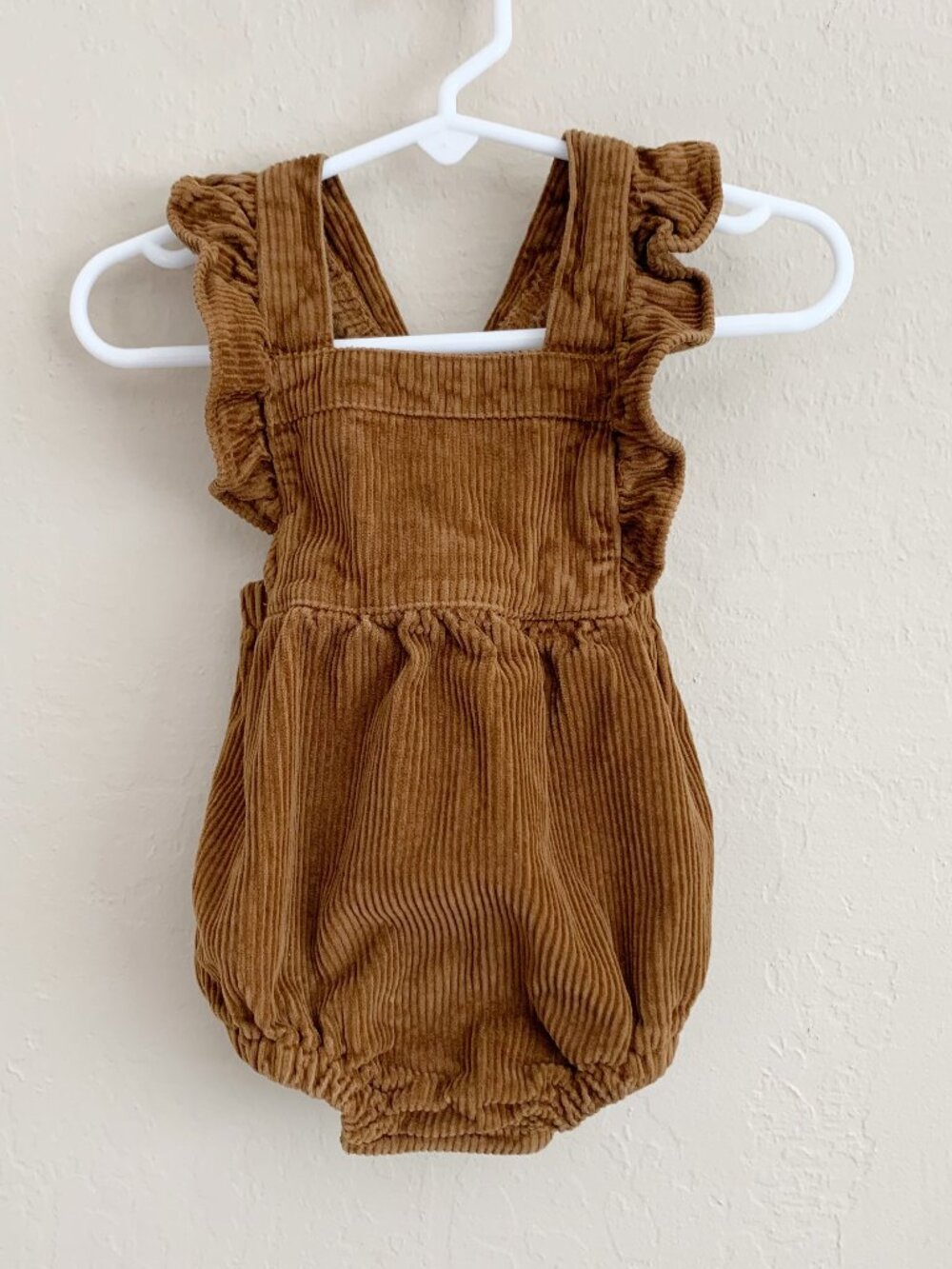 Old Navy Corduroy Ruffled Bubble Romper • 6-12 Months